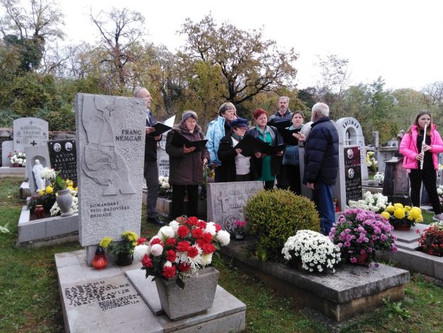 2. Mešani pevski zbor članov KO ZB Laze, pod budnim vodstvom Franca Pupisa.