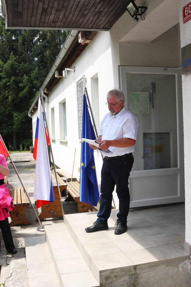 Branko Rupnik pred otvoritvijo Spominske sobe NOB 4.7.2018