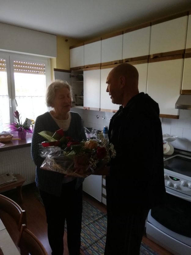 2. Iskreno voščilo predsednika KO ZB Tabor Ivana Pergovnika ob 90 letniciI Zofije Haložan.