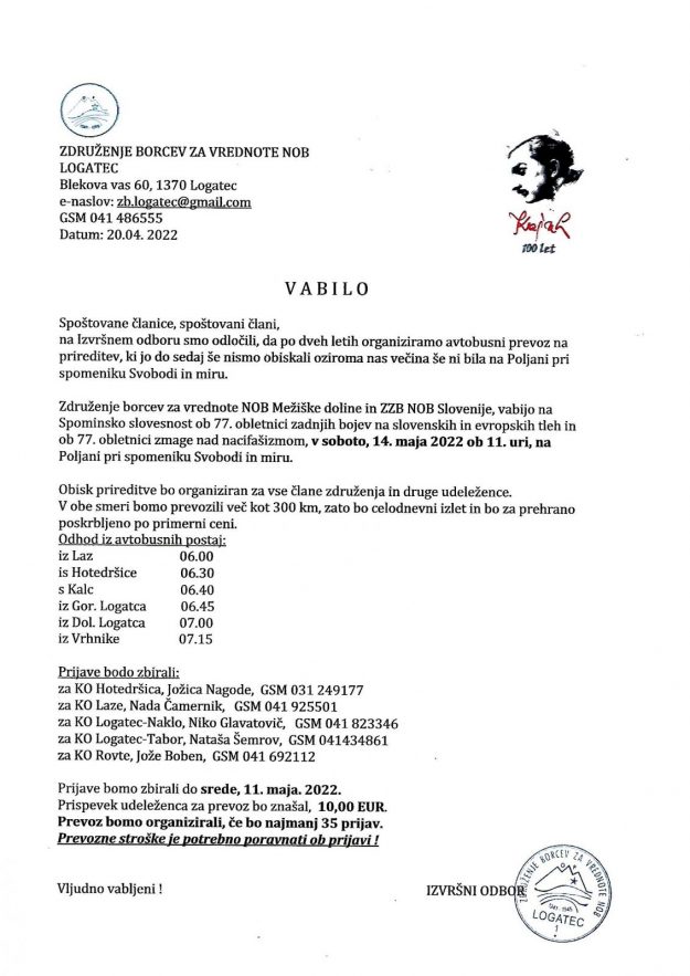 VABILO Poljana 14.5