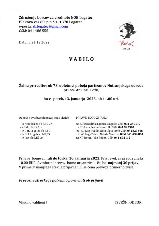 Vabilo Sv. Ana 2023