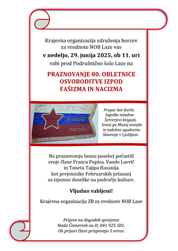 Vabilo za 29.6.