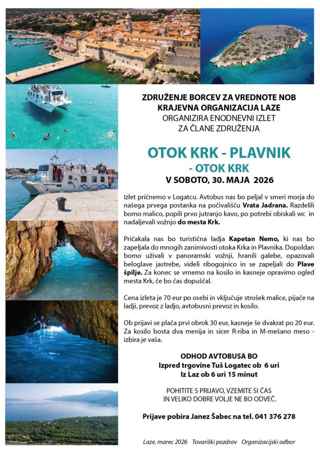 Vabilo Krk plavnik